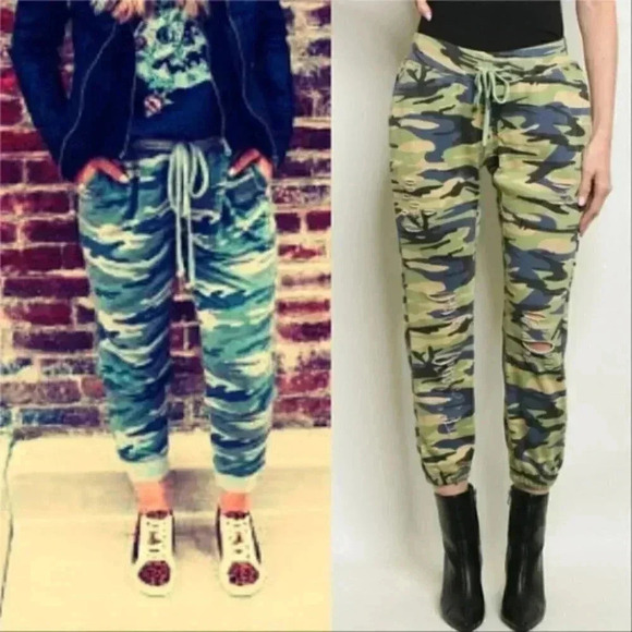Camo Print Jogger Pants - Picture 1 of 2